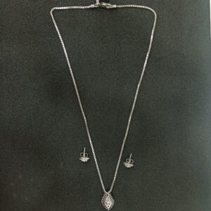 925 Silver pendant chain Set