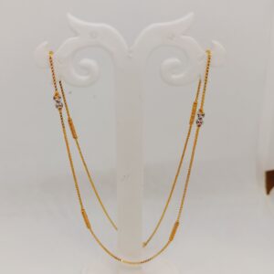 Gold enamel chain