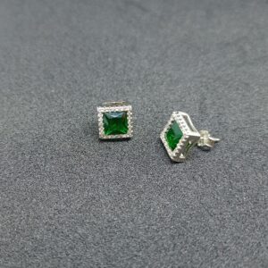 925 Silver Green Stone Earring