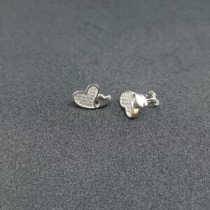 925 Silver Heart Shape Earring