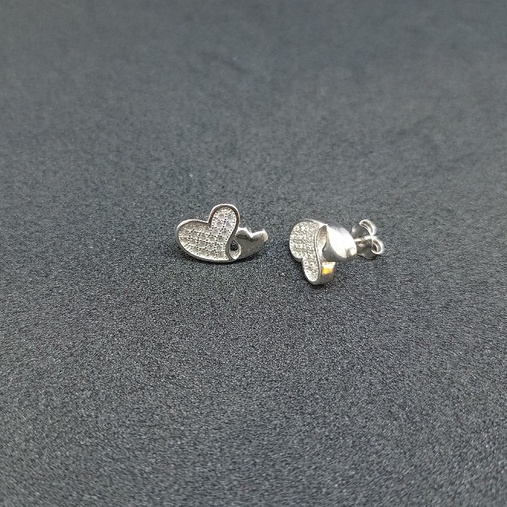 925 Silver Heart Shape Earring
