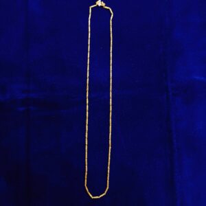 Gold micro handmade chain
