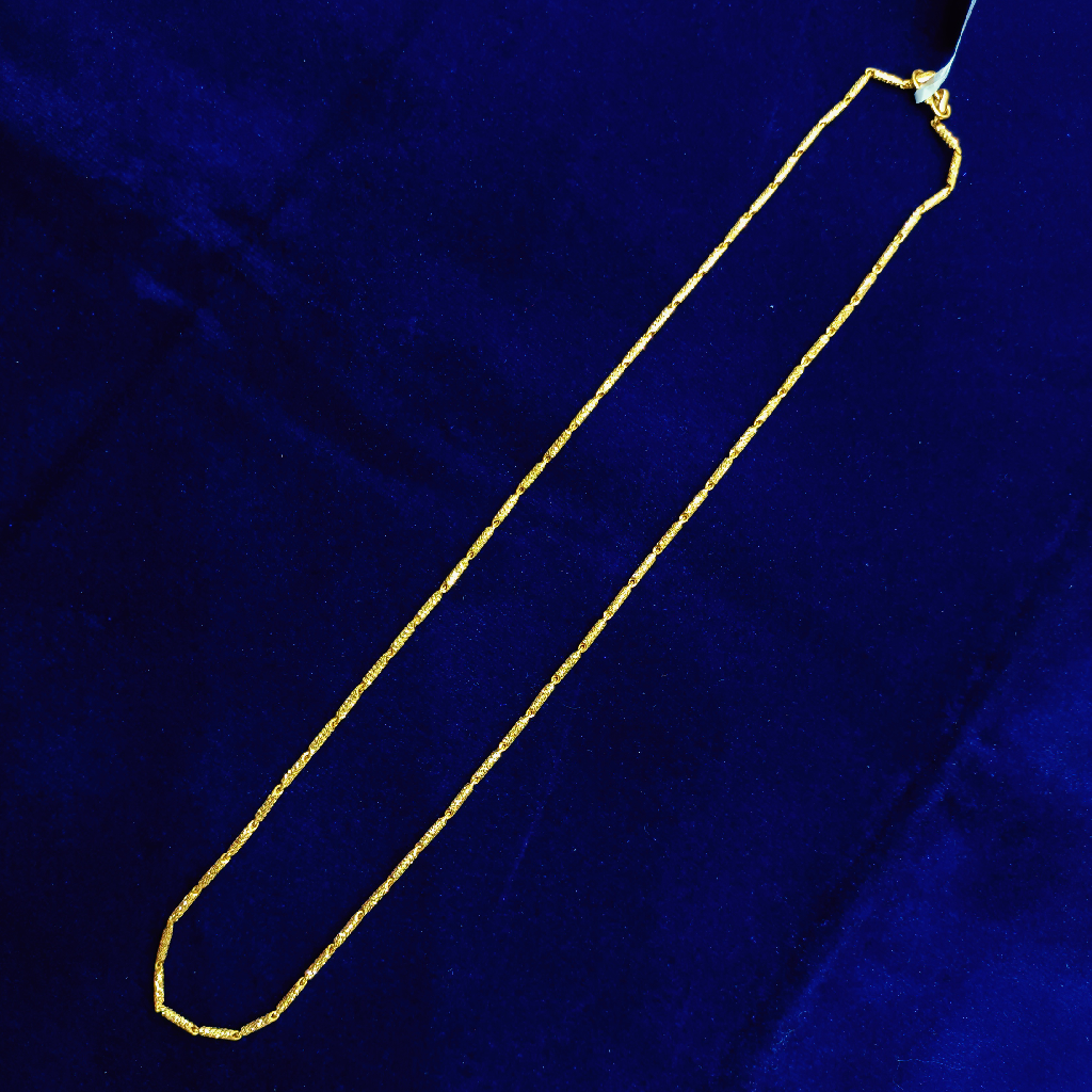 Gold micro handmade chain