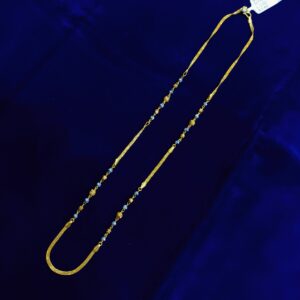 Gold enamel chain