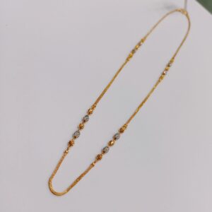 Gold chain vertical  ball