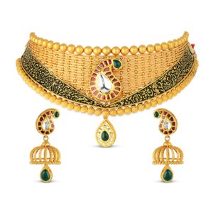 Gold antique chokar set gold