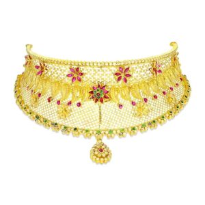 Gold chokar set