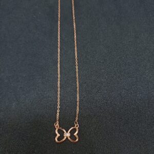2 Heart shape Pendant Chain