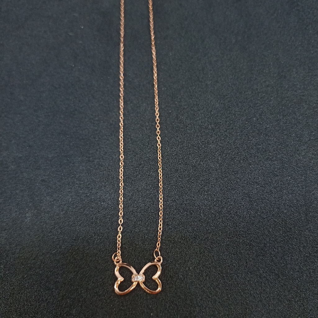 2 Heart shape Pendant Chain