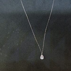 single diamond Pendant Chain