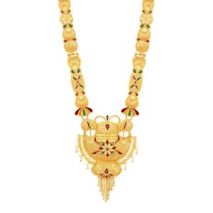 Gold kalkati mina necklace 22 k hallmark