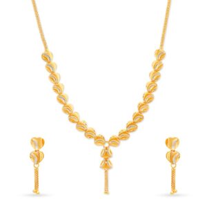Gold mini long set 22k hallmark