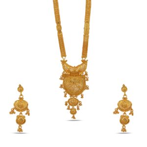 Gold kalkati necklace long