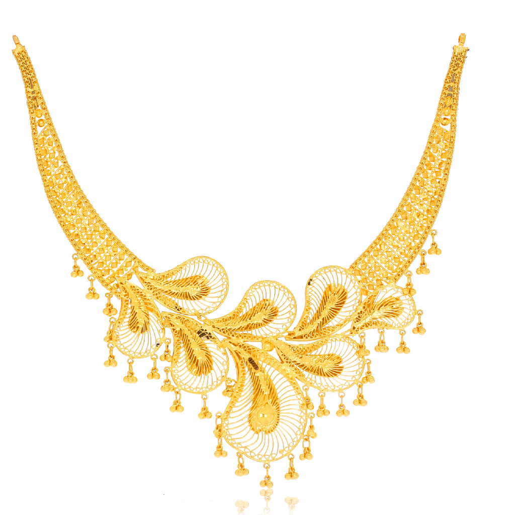 Gold fancy necklace
