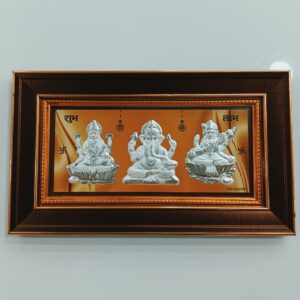 Laxmi ganesh sarasvati tri murti frame