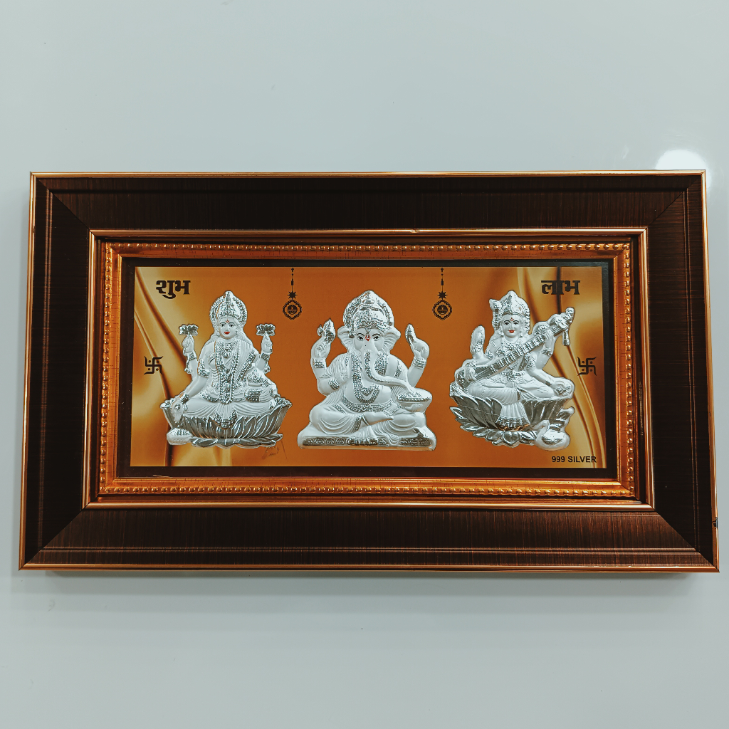 Laxmi ganesh sarasvati tri murti frame