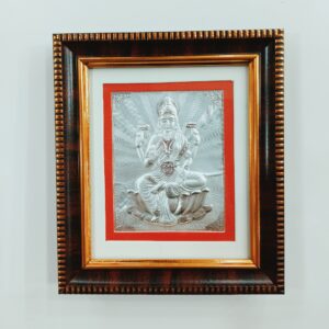 Laxmi ma photo frame silver