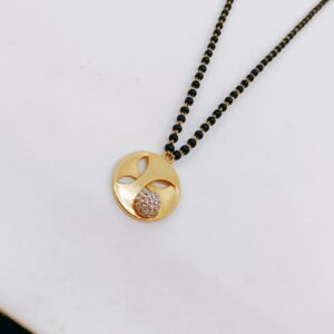 Gold mangalsutra simple sher