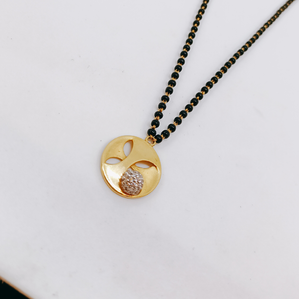 Gold mangalsutra simple sher