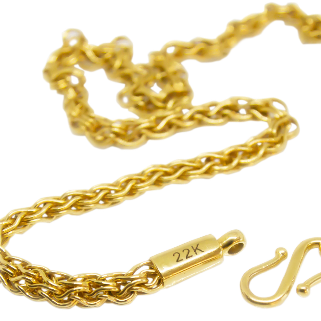 GOLD CHAIN 22 K HALLMARK