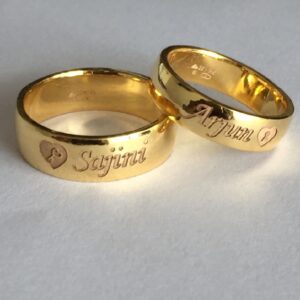 Name type couple ring