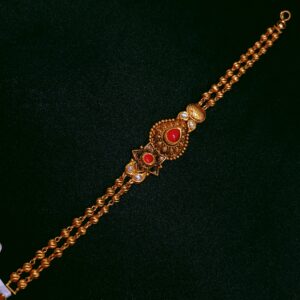ANTIQUE KUNDAN BRACELET GOLD 22K HALLMARK