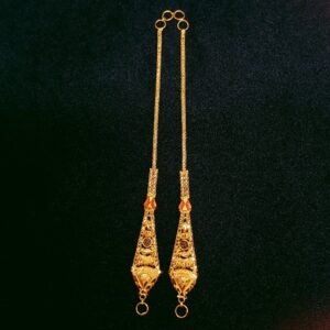 916 Gold with meenakari earchain