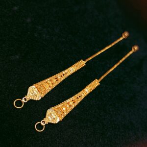 22k Gold kanser plain earchain