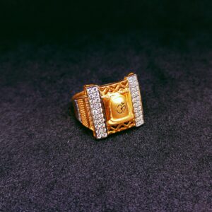 916 Gold diamond with shivji design ring
