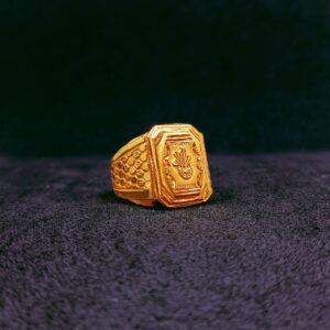 916 gold plain design ring