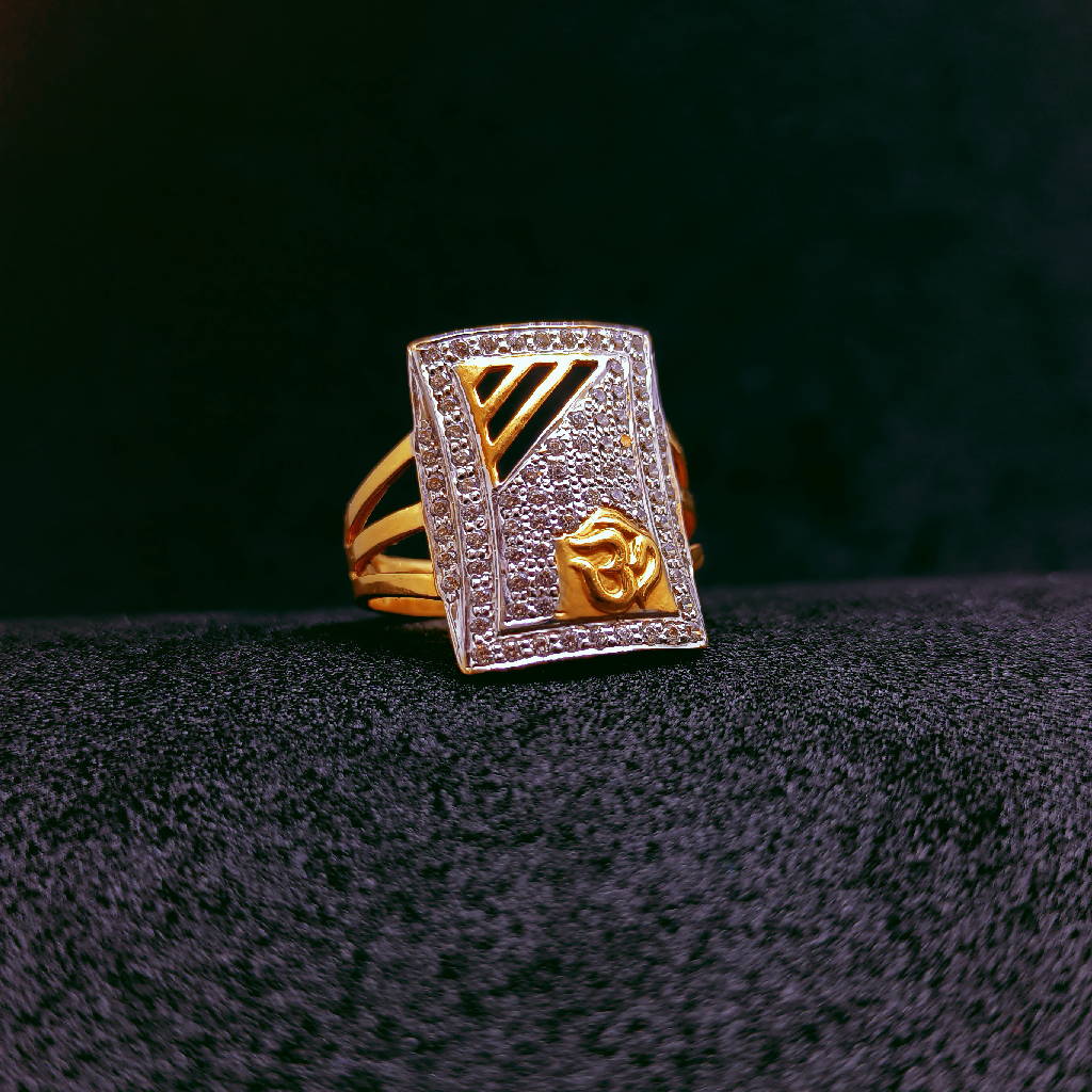 22k gold om new design ring