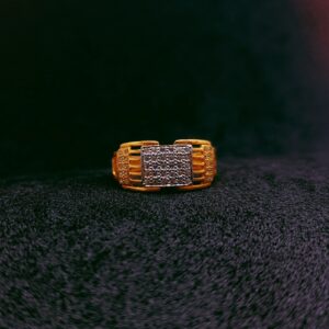 916 gold fancy casting diamond ring