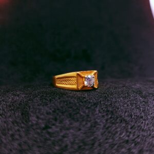 22k Gold Single Stone Ring