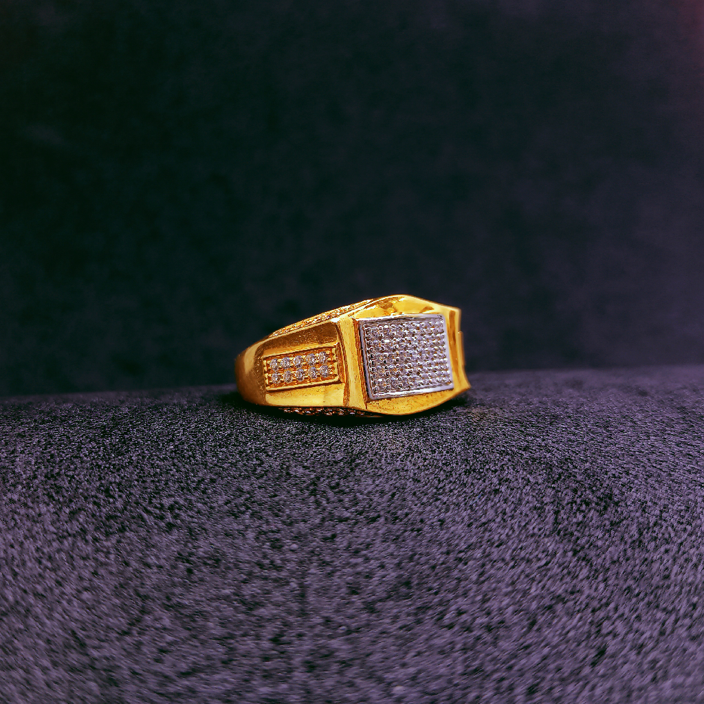 22k Gold diamond ring for men