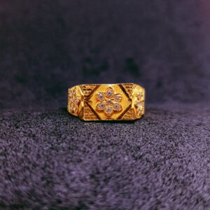 916 gold ad diamond ring