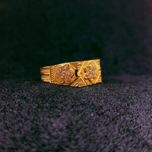 916 gold ad diamond ring