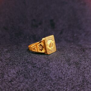 22k gold paan design ring