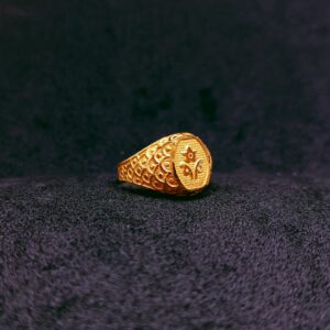 22k Gold fency flower design ring