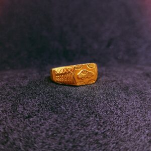 916 Gold car icon design ring
