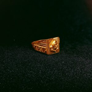 22k Gold god casting design ring