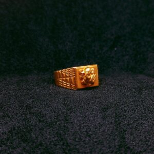 916 Gold god icon ring