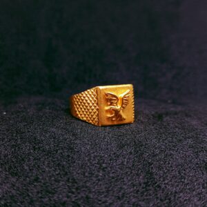 916 Gold eagle design ring