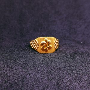 Gold Solid Unique Design Ring