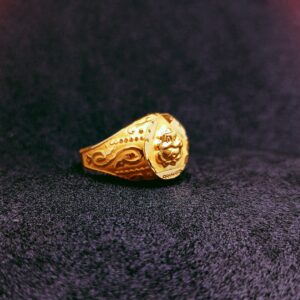 916 Gold Lite Wait Ganesh Icon Ring