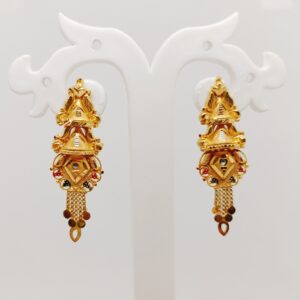 916 gold fancy earring