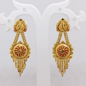 916 Gold long earring