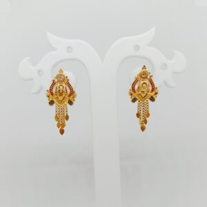 22k Gold Media size Design Earrings