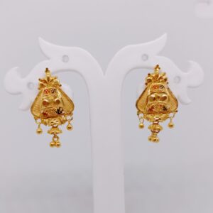 gold Traditional top Earrings