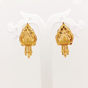 916 gold hallmarked Earrings for women