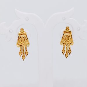 22k gold top earrings